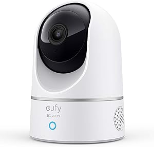 eufy Security Indoor Cam E220, Camera for home Security, Pan & Tilt, Dog/Pet Camera, 2