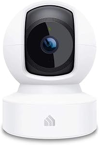 Kasa 1080p Indoor Pan/Tilt Wired Security Camera - Works as a Baby & Pet Monitor, Moti