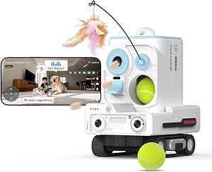 PICKFUN Pmate AI Pet Camera Robot Companion for Dogs & Cats Robot Camera with Visual R