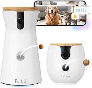 Furbo 360° Dog Camera + Mini 360° Cam [New Subscription Required at Setup] 2-Camera Bundle