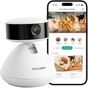 PETLIBRO AI Dog Camera Pet Camera Indoor with Phone App [Multi-Pet Recognition, Daily Acti